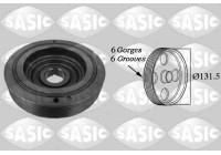 Belt pulley, crankshaft