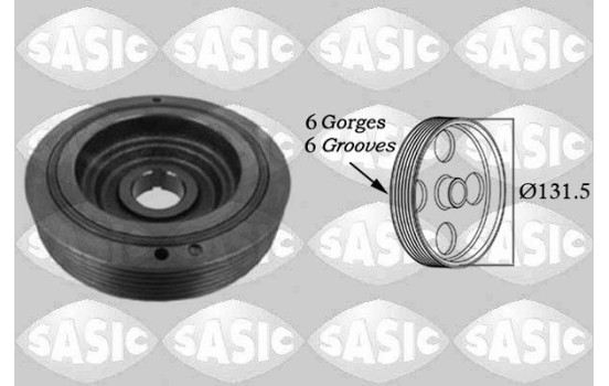 Belt pulley, crankshaft