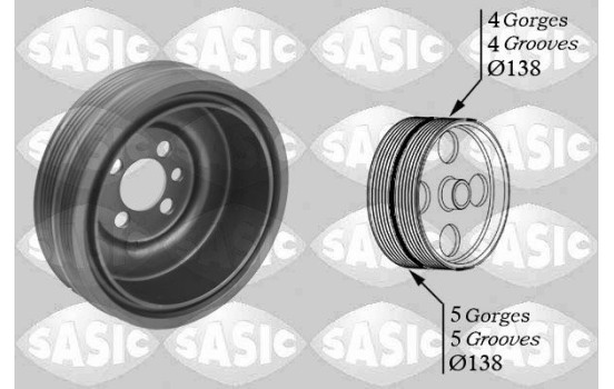 Belt pulley, crankshaft