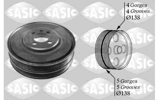 Belt pulley, crankshaft