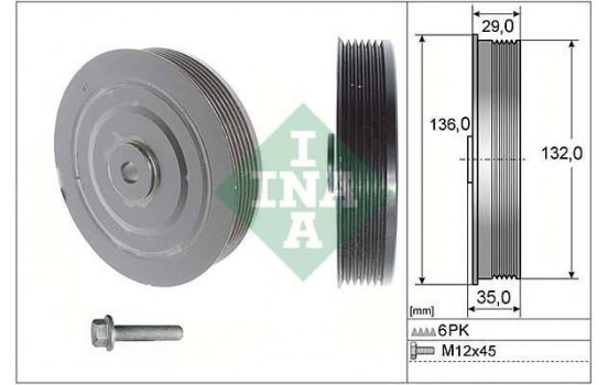 Belt Pulley Set, crankshaft