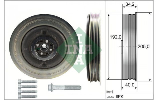 Belt Pulley Set, crankshaft