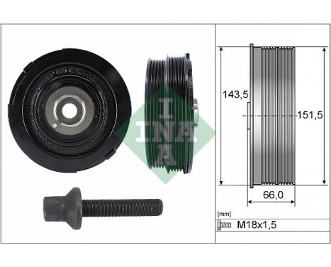 Belt Pulley Set, crankshaft