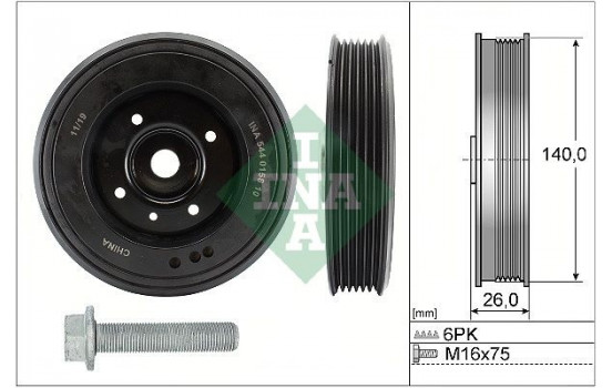 Belt Pulley Set, crankshaft