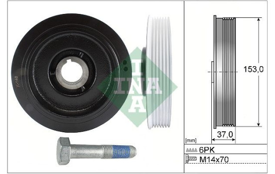 Belt Pulley Set, crankshaft