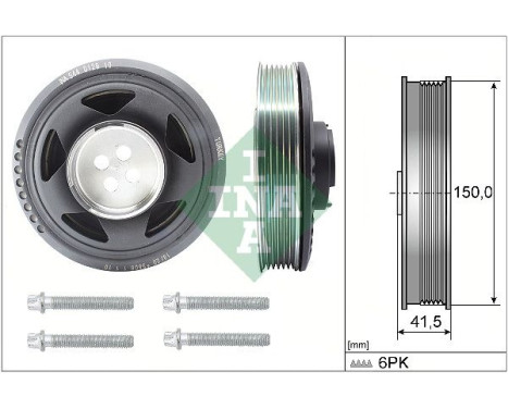 Belt Pulley Set, crankshaft