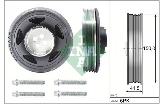 Belt Pulley Set, crankshaft