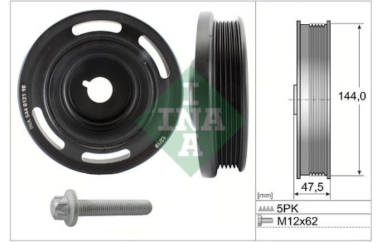 Belt Pulley Set, crankshaft
