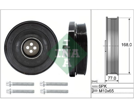 Belt Pulley Set, crankshaft