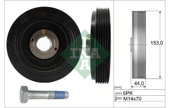 Belt pulley set, crankshaft
