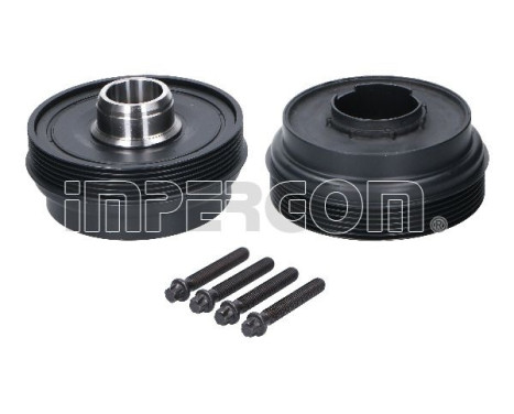 Belt pulley set, crankshaft