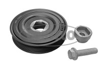 Belt pulley set, crankshaft