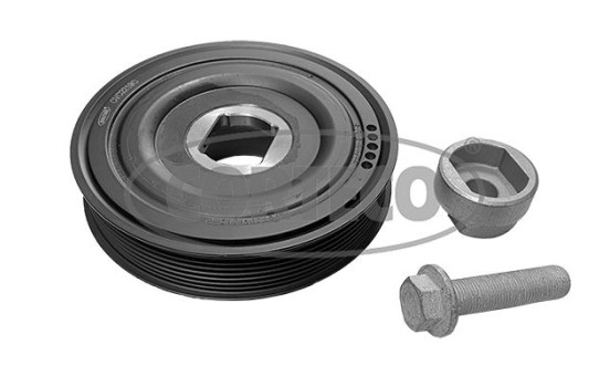 Belt pulley set, crankshaft