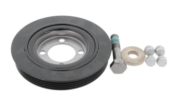 Belt pulley set, crankshaft