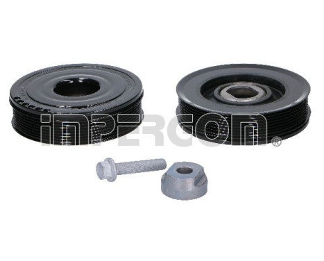 Belt pulley set, crankshaft