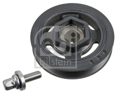 Crankshaft pulley set with screw and pulley