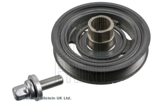 Crankshaft pulley set, with screw and sealing ring