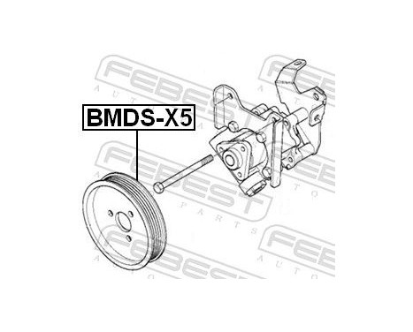 Pulley, power steering pump, Image 2