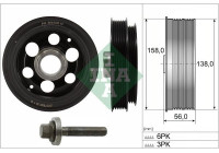 Pulley set, crankshaft
