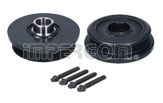 Pulley set, crankshaft