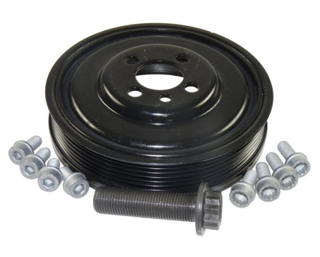 Pulley set, crankshaft