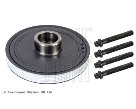 pulley set (disconnected) for crankshaft, with screws
