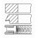 Piston ring set, Thumbnail 2