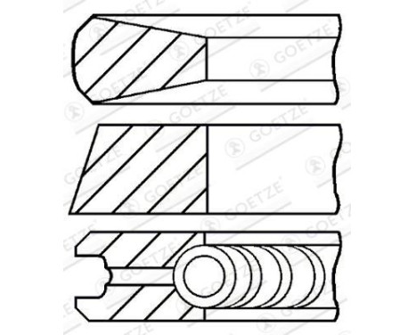 Piston ring set