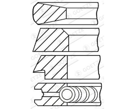 Piston ring set