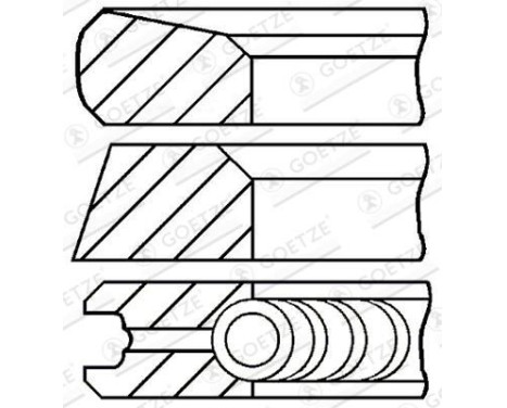 Piston ring set