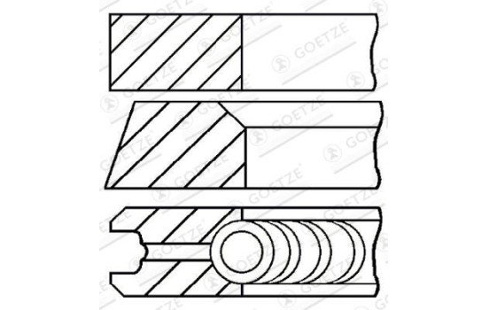 Piston ring set