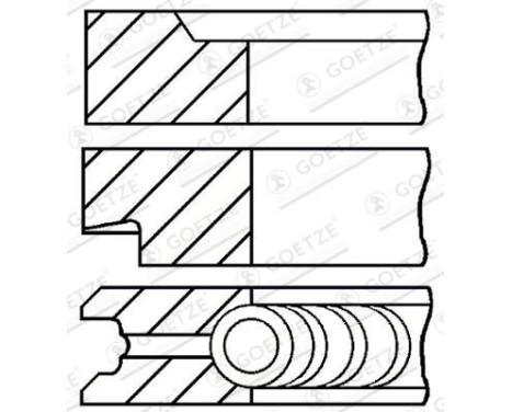Piston ring set