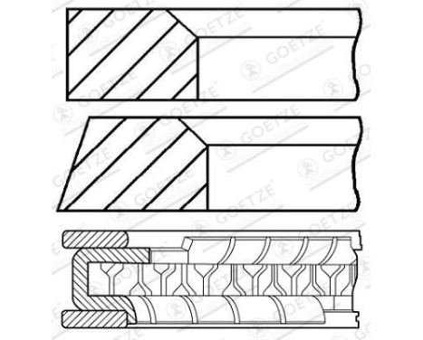 Piston ring set