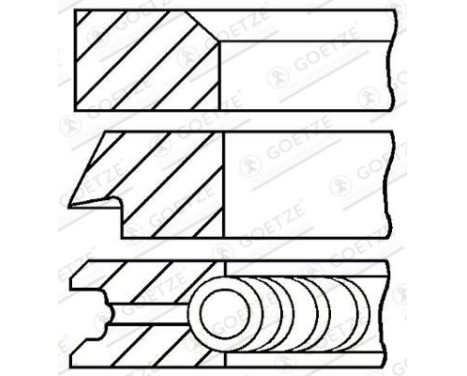 Piston ring set
