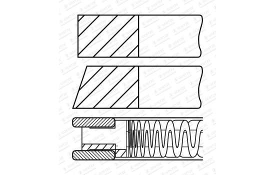 Piston ring set