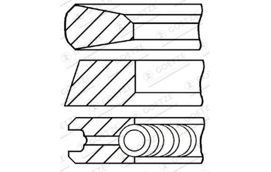 Piston ring set