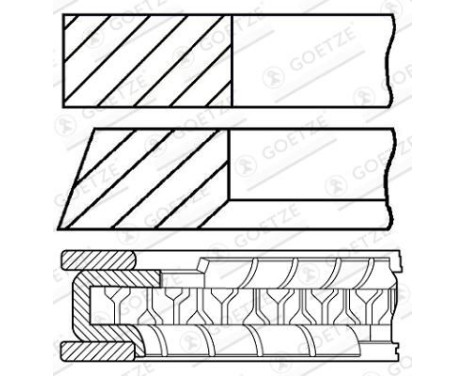Piston ring set