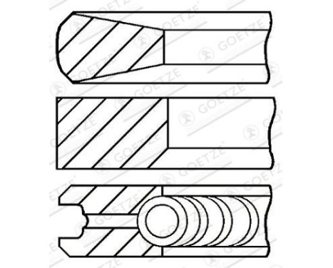 Piston ring set