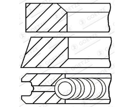 Piston ring set