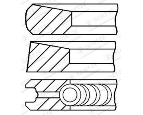 Piston ring set