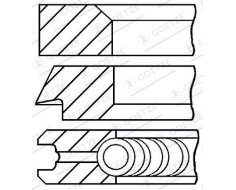 Piston ring set