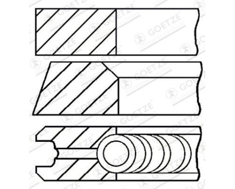 Piston ring set