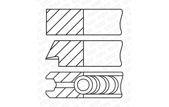 Piston ring set, Image 2