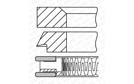 Piston ring set