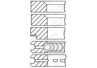 Piston ring set