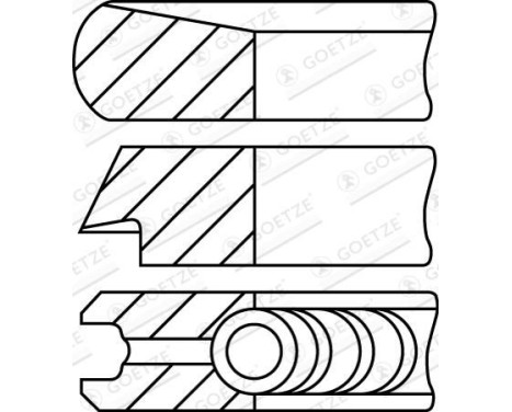 Piston ring set