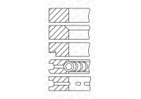 Piston ring set