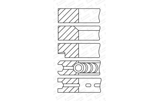 Piston ring set