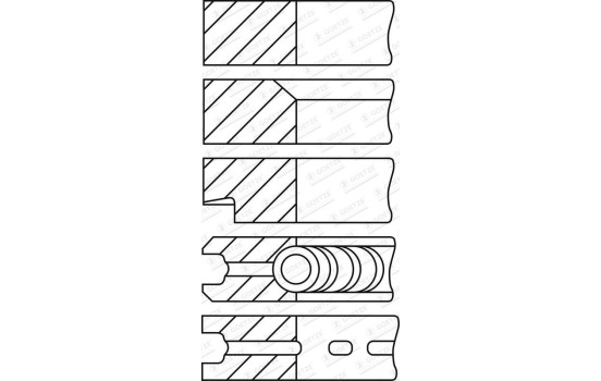 Piston ring set, Image 2