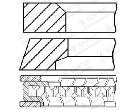 Piston ring set